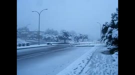 SNOW IN MALLORCA SPAIN 2012