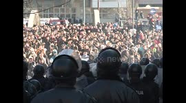 Protest in Sarajevo Mosque in flame