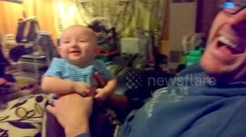 Baby doesn't like father's humming