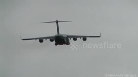 Boeing C-17 Globemaster III's taking off are extremely loud