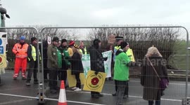 Activists halt fracking activities in Lancashire