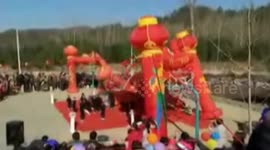 Shelves on stage collapse on primary school evening party injuring several children