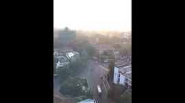 Traffic at Sunrise in Sri Lanka