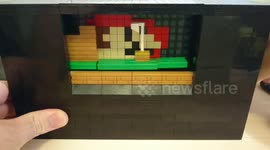 Man creates Super Mario Bros animated diorama out of Lego
