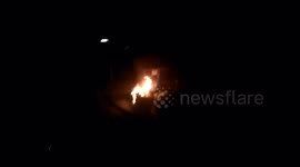 Unknown suspect started a fire