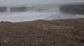 Hastings storm on 5th Feb 2014