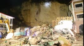 Aftermath of landslide in central China