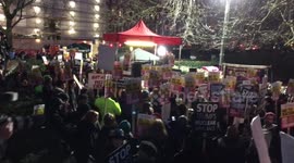 More than 1,000 at anti Trump protest