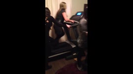 Drunk Fall on Tredmill - Fail