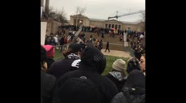Black Lives Matter activists engage in direct action in response to Trump Inauguration