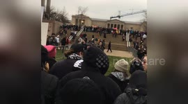 Newsflare Edit - Black Lives Matter activists engage in direct action in response to Trump Inauguration