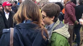 Interview with Trump Protester at Inauguration in Washington, DC
