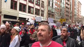 Protesters at Trump's Inauguration in Washington, DC