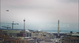 Obama Leaves DC by Helicopter