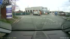 HGV pulls out on me at a roundabout and gave me some abuse!