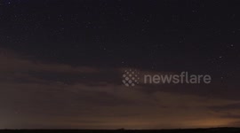 Fireball in the night-sky over Donegal, Ireland