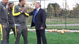 Graham Taylor OBE Banter Jokes with Troy Deeney WatfordFC