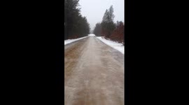 ROAD ICE SKATING IN WISCONSIN