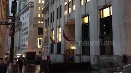 Windy weather hits New York City