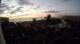 Beautiful Sunset Off the Top of a Hotel (Time Lapse)