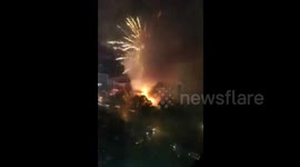 Major explosion at fireworks warehouse kills six