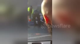 Newsflare Edit - Motorbike accident (MAN DEAD) (WARNING BLOOD!!)