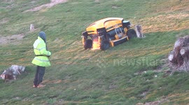 Giant radio controlled lawnmower