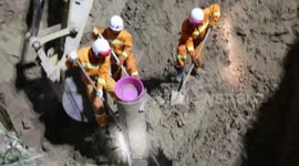Firefighters rescue an eight-year-old boy trapped in well