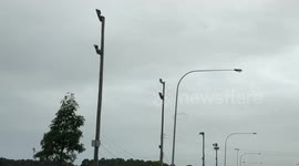 Newsflare Edit - Footage of mysterious cloud ring in the sky above Wollongong, Australia