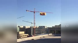 Newsflare Edit - Greenpeace protesters downtown D.C. Standing in resistance to Donald Trump https://t.co/W3WD2ddphW