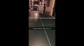 My sister the ping pong champ