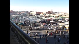 2. Early evening, Jemaa el-Fnaa square, Morocco.
