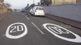 Council paint two speed restrictions on the same road