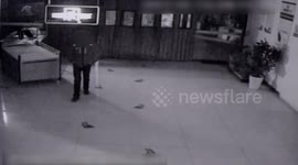 Alleged thief ask security guards for water