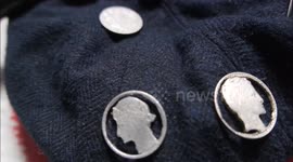 craft cutting coins , b roll