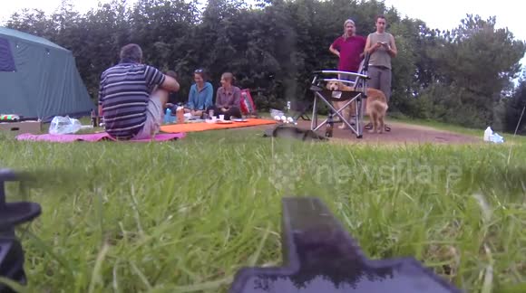 Parrot drone with GoPro crashes