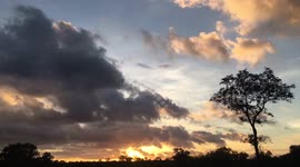 African sunrise time-lapse