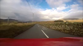 Scenic Drive In Snowdonia Time Lapse