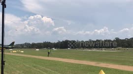 Airshow Plane and Motorbike Stunt