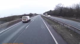 Van driver on a video call using his mobile