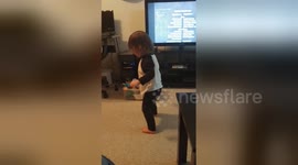 Newsflare Edit - Showing off her dance moves!