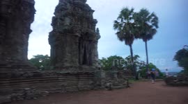 Bats chirping in an ancient, unnamed Cambodian temple