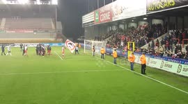 special act players and fans after the victory