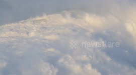 British Big Wave Surfer Has Lucky Escape in Nazare (Raw 2 of 2)