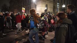 Sit Down Protest Outside Of Prime Minsters Home