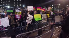 The anti Trump protest in central London