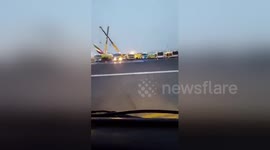 Newsflare Edit - Emirates plane after a major fire