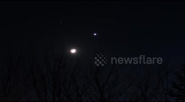 The Moon, Venus and Mars in conjunction over Ireland