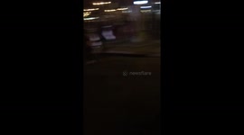 POLICE ARREST GIRL AT TRUMP PROTEST