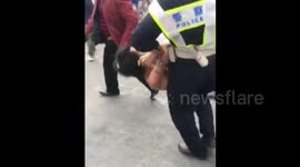 Chinese police arrest man drifting car on main road